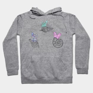 Crystal sea shells Hoodie